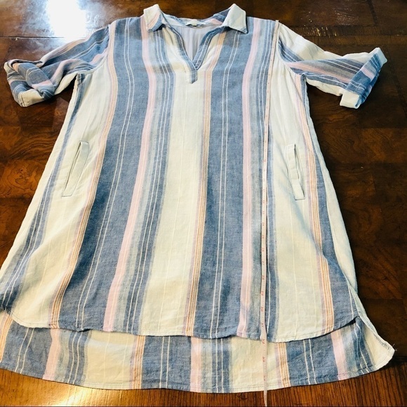 LAJU LOS ANGELES - WOMENS SZ LARGE SHIRT DRESS - Picture 8 of 11